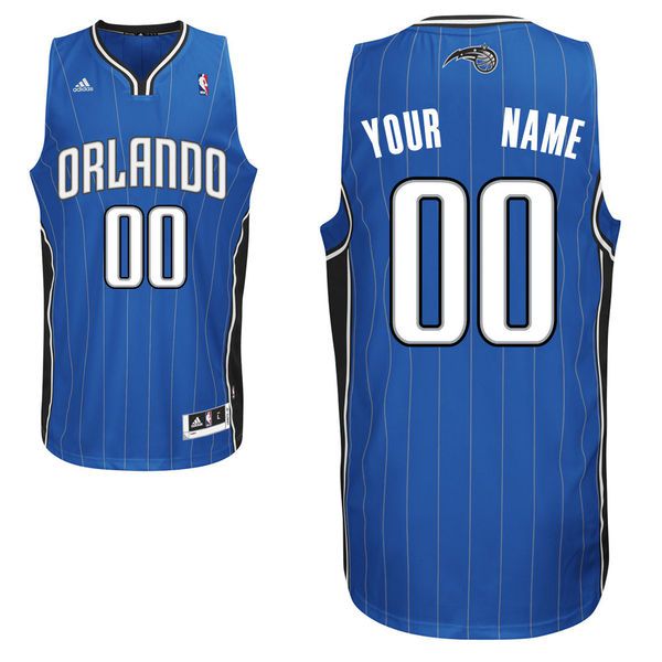 Men Adidas Orlando Magic Custom Swingman Road Royal NBA Jersey